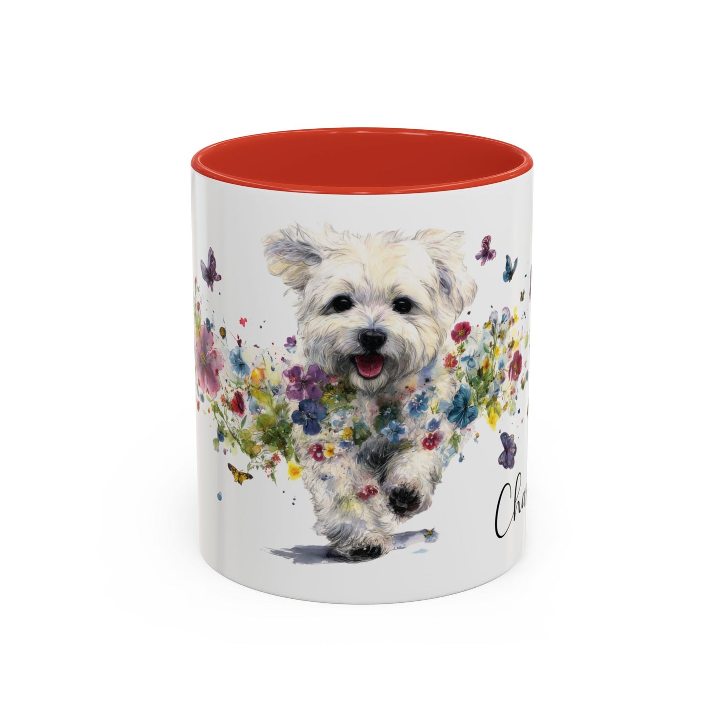 Maltipoo Personalized Accent Mugs, 11oz