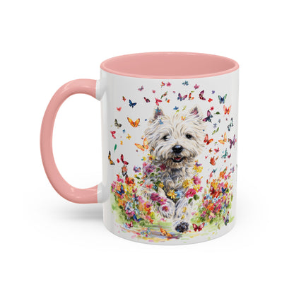 West Highland Terrier #2 Personalized Accent Mugs, 11oz