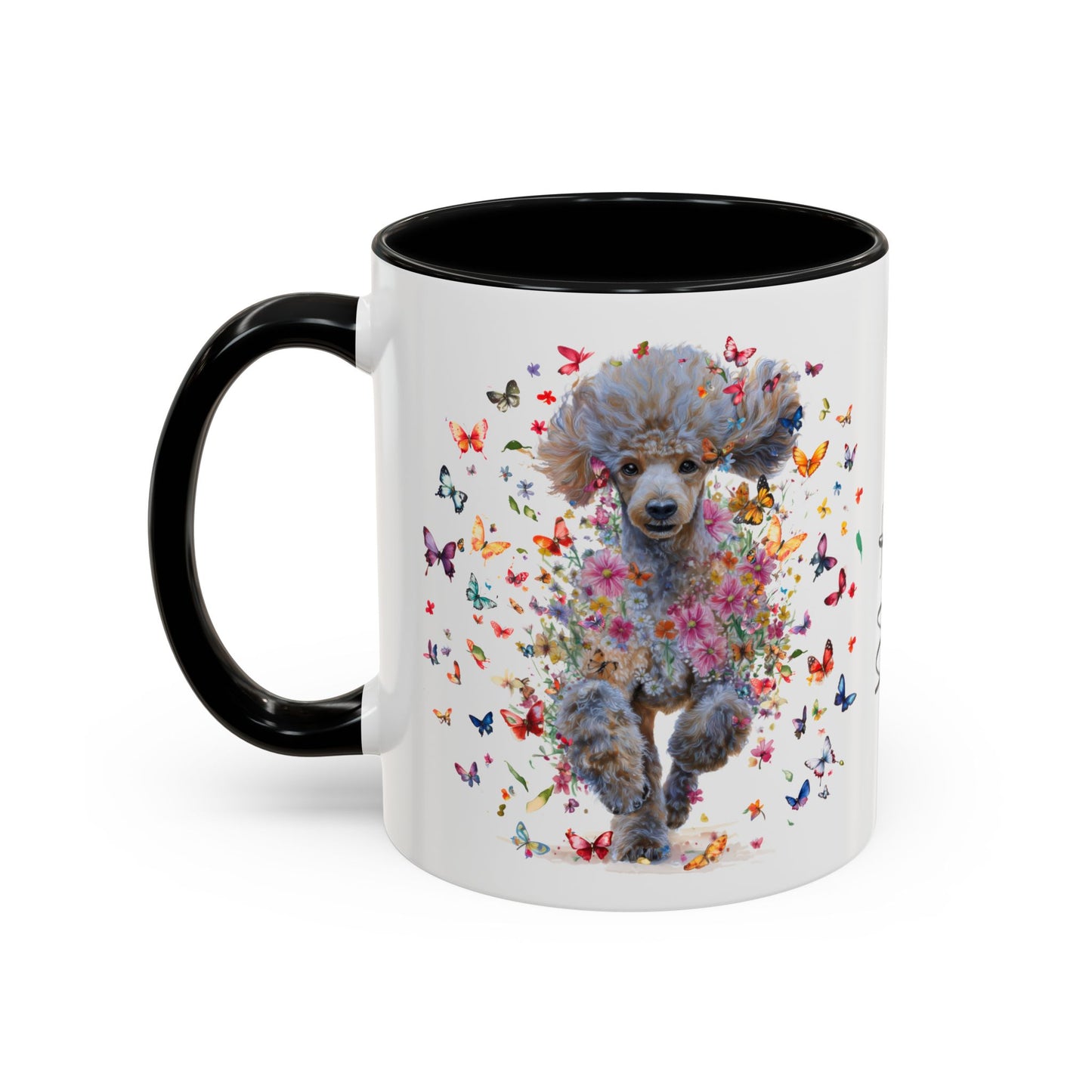Poodle #6 Personalized Accent Mugs, 11oz