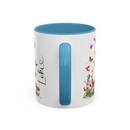 Wire Haired Vizsla Personalized Accent Mugs, 11oz