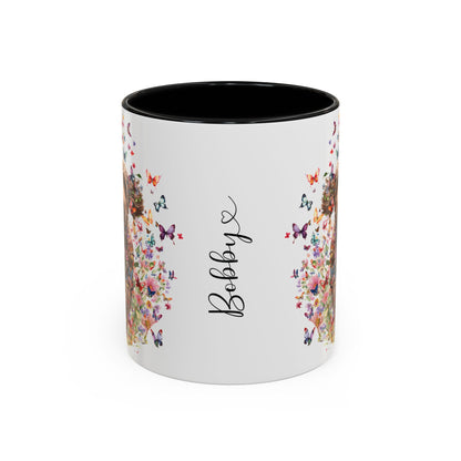 Labradoodle #4 Personalized Accent Mugs, 11oz