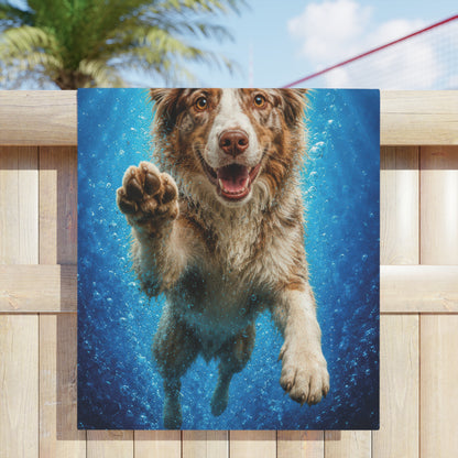 Border Collie #1 PAWS Beach Towel
