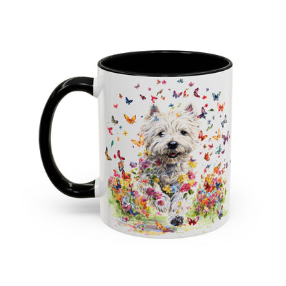 West Highland Terrier #2 Personalized Accent Mugs, 11oz