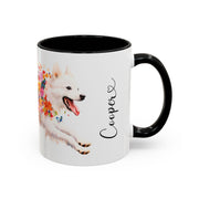 American Eskimo Personalized Accent Mugs, 11oz