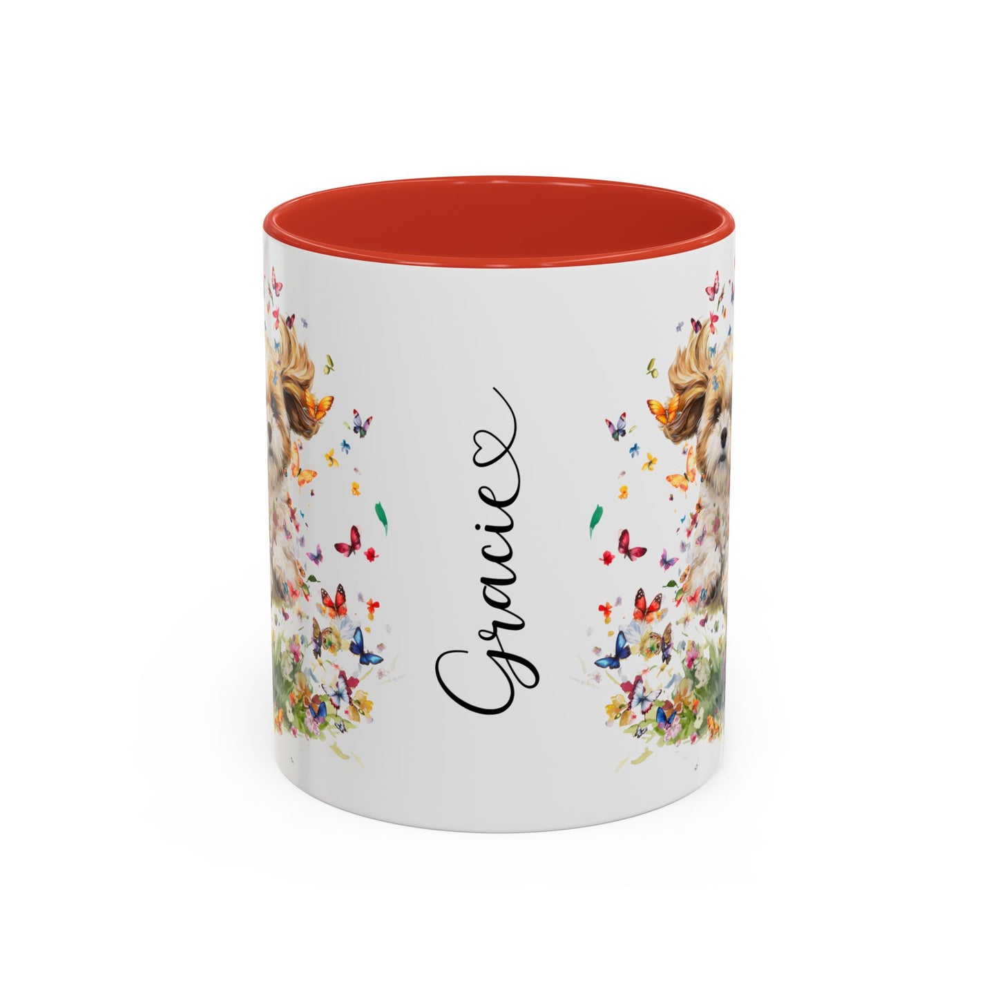 Shih Tzu #8  Personalized Accent Mugs, 11oz