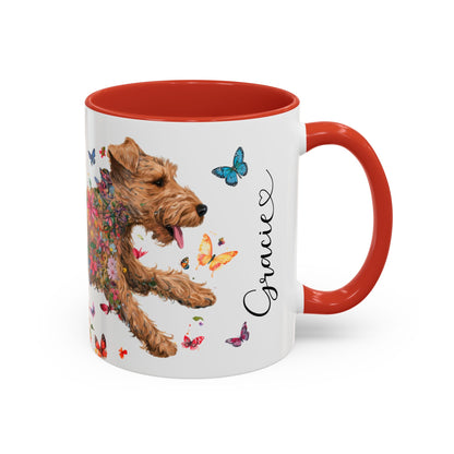 Lakeland Terrier #2 Personalized Accent Mugs, 11oz