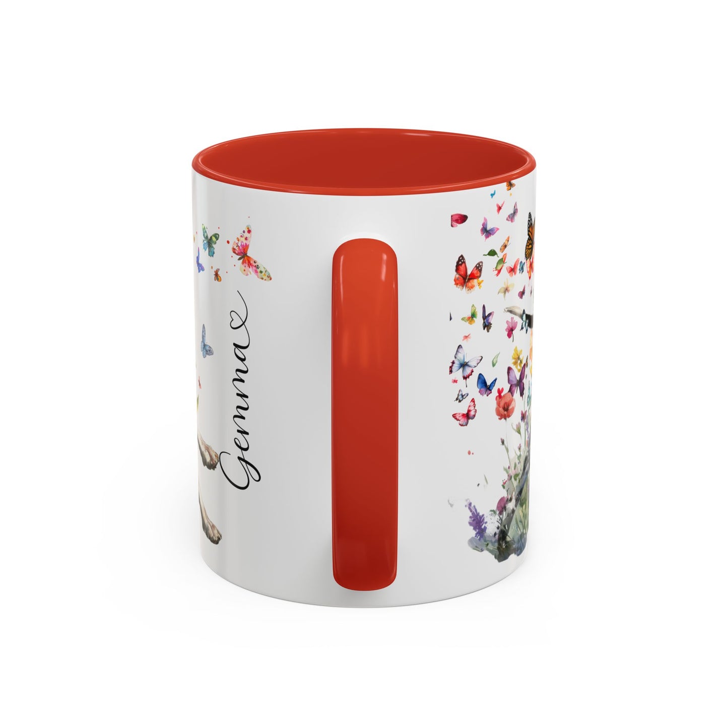 English Pointer #1  Personalized Accent Mugs, 11oz