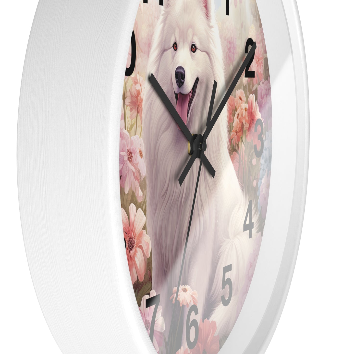 Samoyed Wall Clock 10"