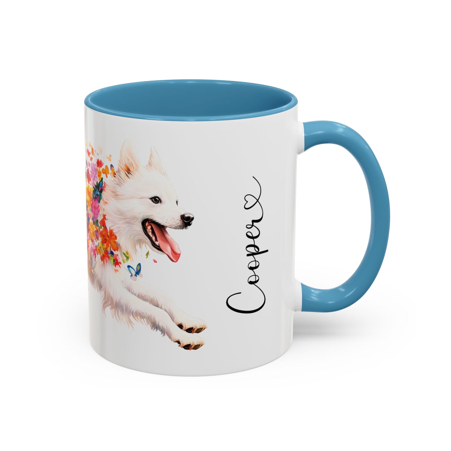 American Eskimo Personalized Accent Mugs, 11oz