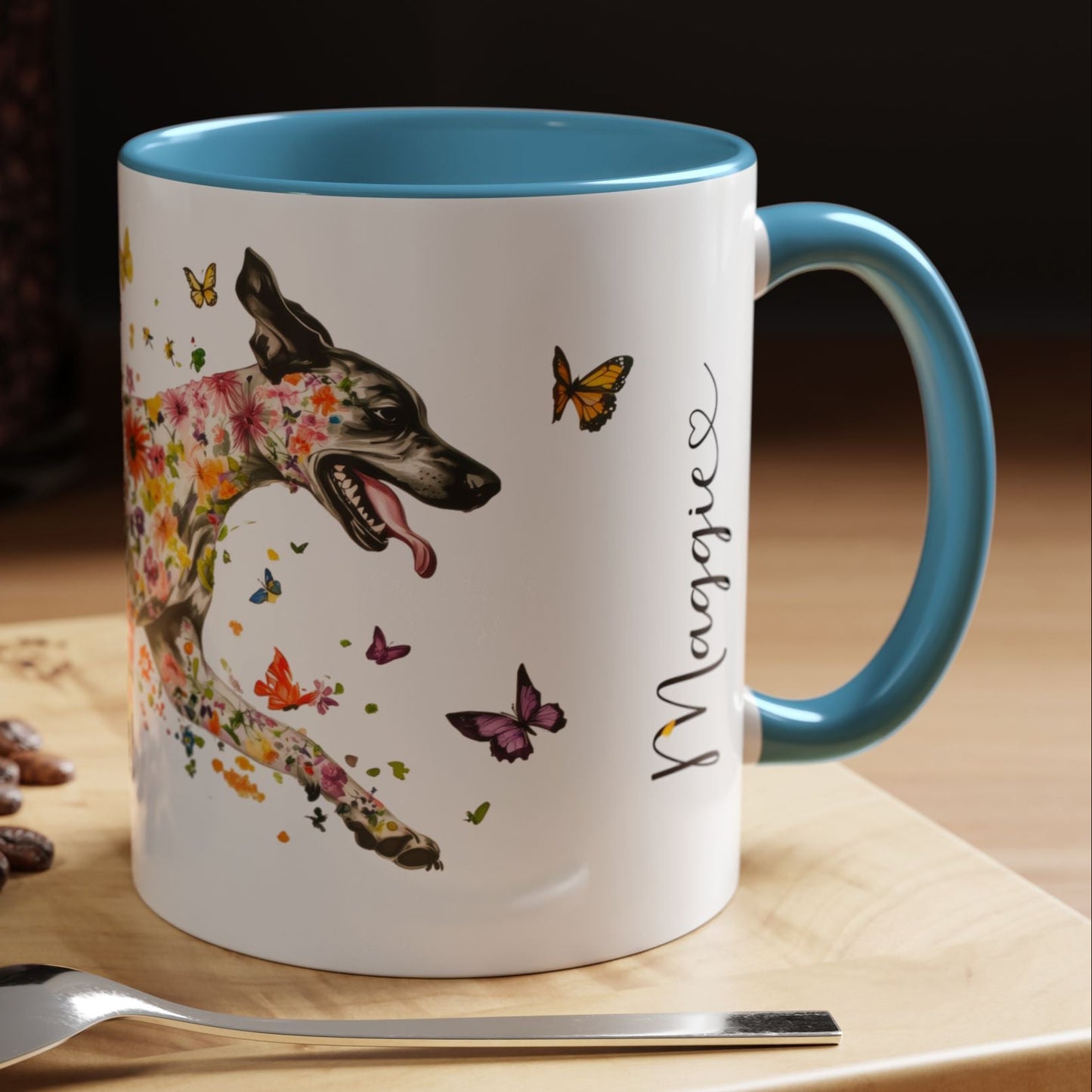 Great Dane Personalized Colorful Accent Mugs, 11oz