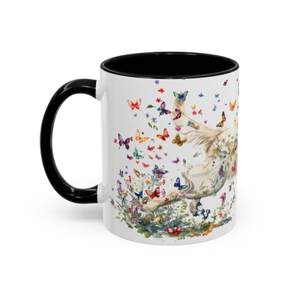 Cream Golden Retriever Personalized Accent Mugs, 11oz