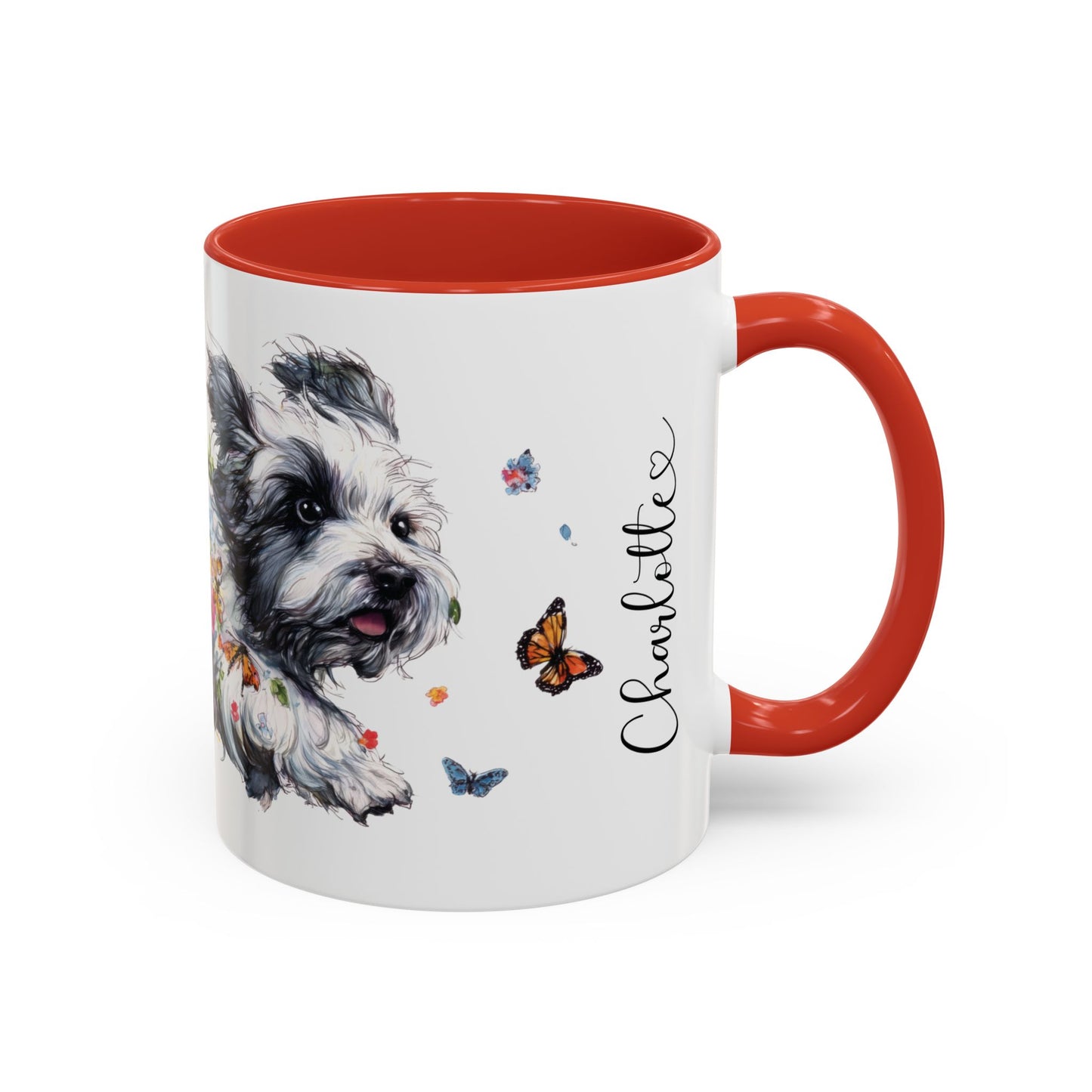 Coton De Tulear Personalized Accent Mugs, 11oz