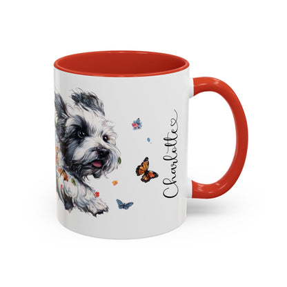 Coton De Tulear Personalized Accent Mugs, 11oz