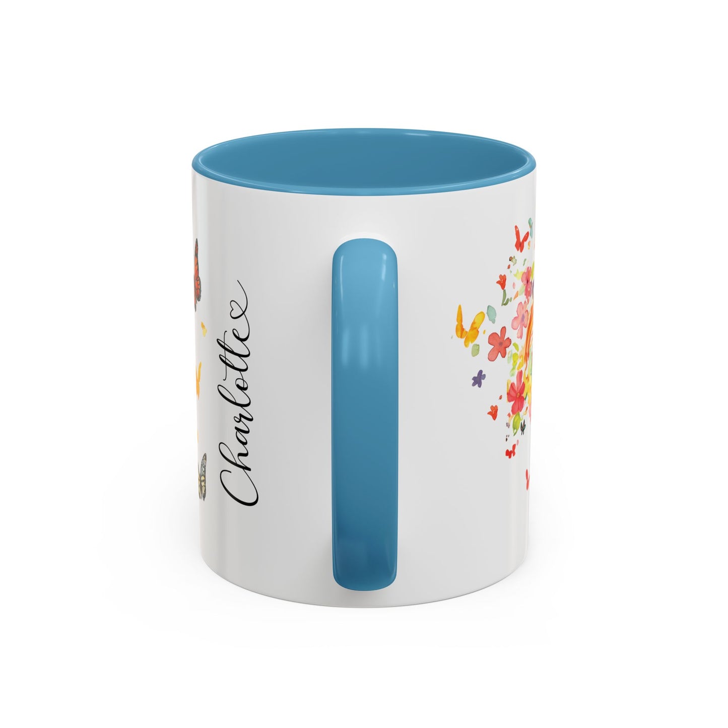 Papillon Personalized Accent Mugs, 11oz