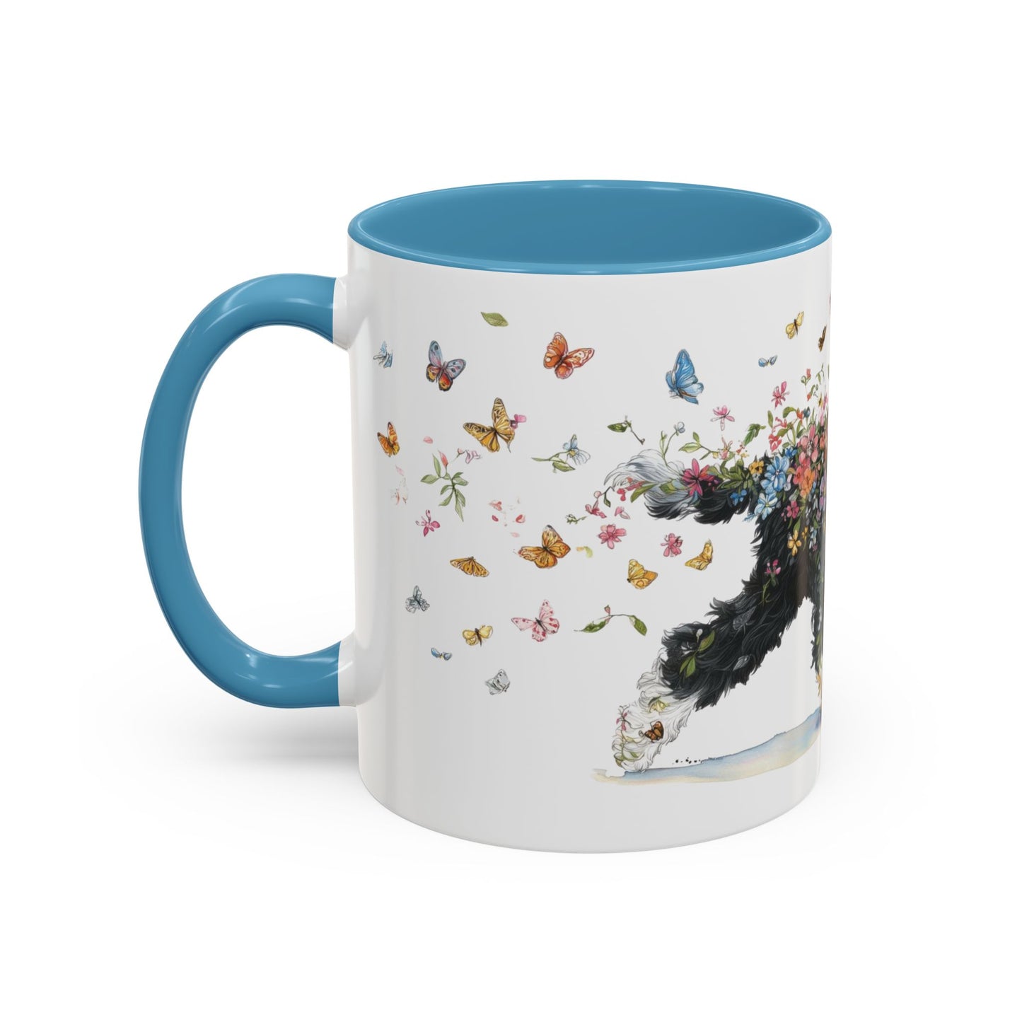 Portuguese Water Dog #2 Personalized Accent Mugs, 11oz