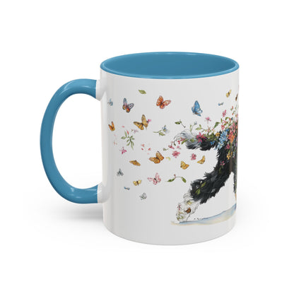 Portuguese Water Dog #2 Personalized Accent Mugs, 11oz