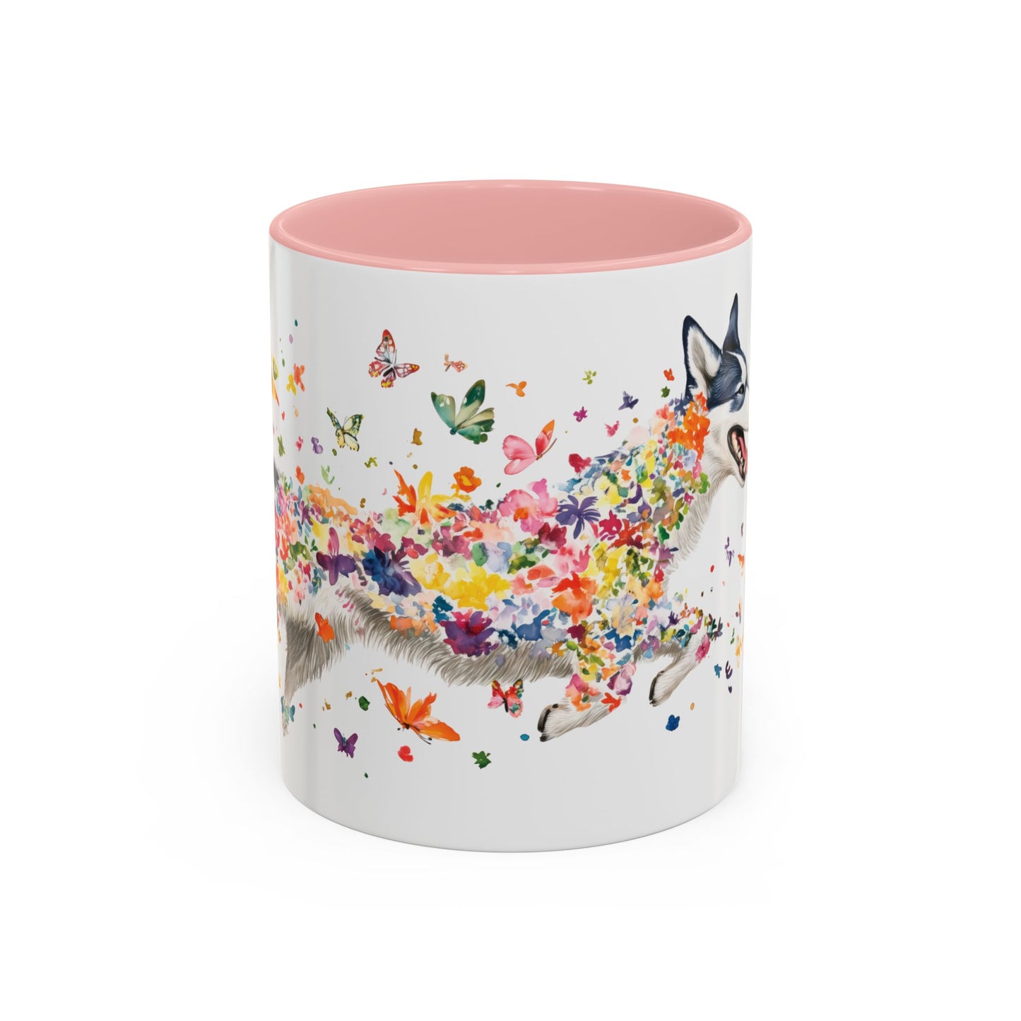 Husky #2 Personalized Accent Mugs, 11oz