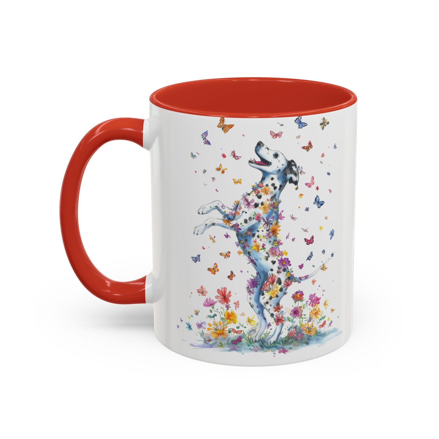 Dalmatian, Dance like nobody's watching, Personalized Accent Mugs, 11oz