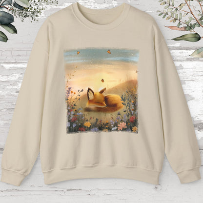 Fox sleeping #4 Unisex Sweat Shirt.