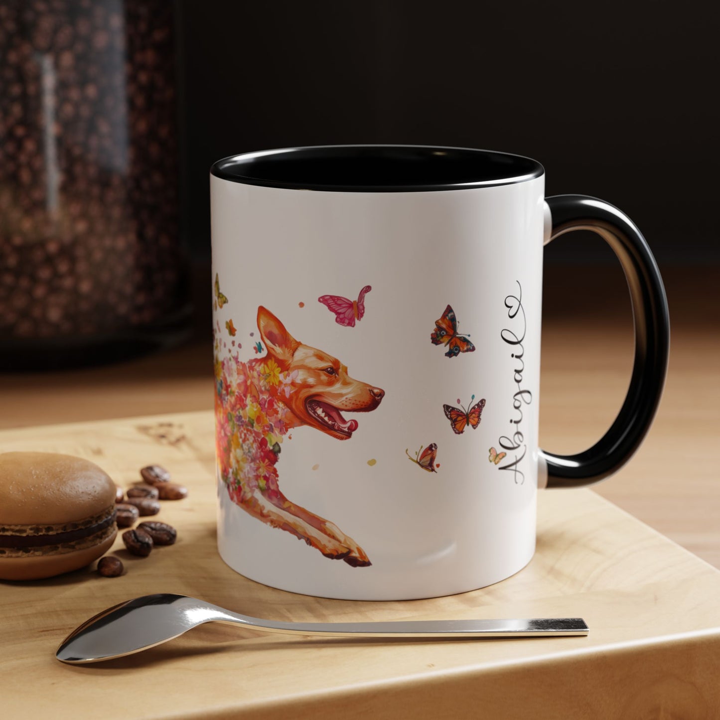 Fox Red Labrador Personalized Accent Mugs, 11oz