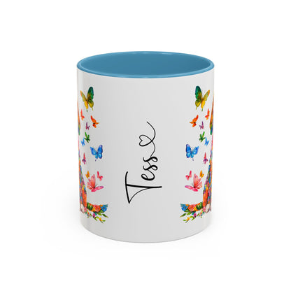 Beagle Personalized Colorful Accent Mugs, 11oz