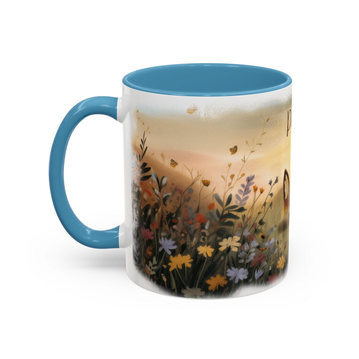 Fox sleeping #1 Personalized Accent Mugs, 11oz