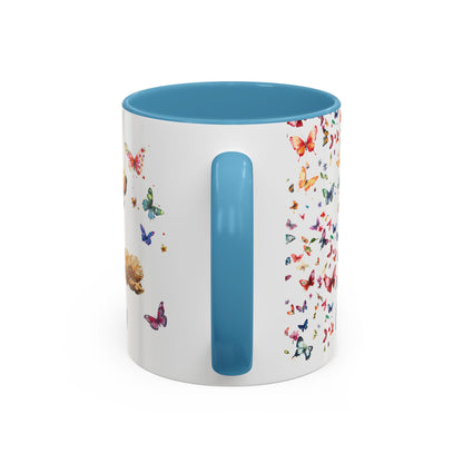Golden Doodle/Groodle #3 "Live like the gate was left open" Accent Mugs, 11oz