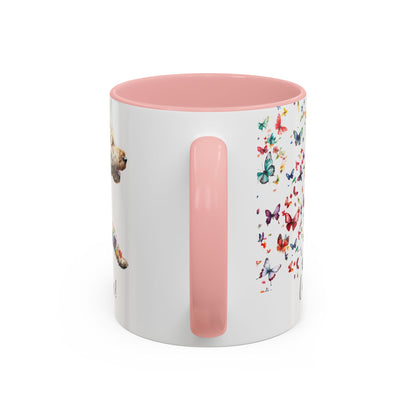 Labradoodle #3 “Live like the gate was left open" Accent Mugs, 11oz