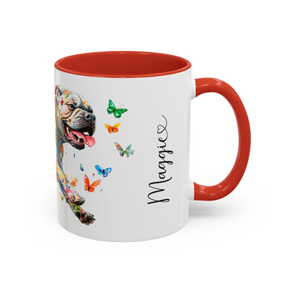 Bullmastiff #2 Personalized Colorful Accent Mugs, 11oz