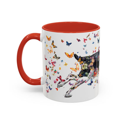 English Springer Spaniel Personalized Accent Mugs, 11oz