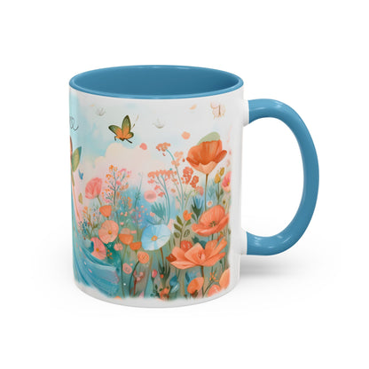 Blue Fairy Personalized Accent Mugs, 11oz