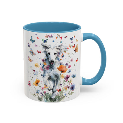 Silken Windhound #3 Personalized Accent Mugs, 11oz