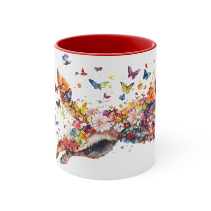 German Shepherd Colorful Accent Mugs, 11oz