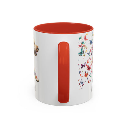 Labradoodle #3 “Live like the gate was left open" Accent Mugs, 11oz