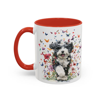 Bernedoodle #2 Personalized Accent Mugs, 11oz
