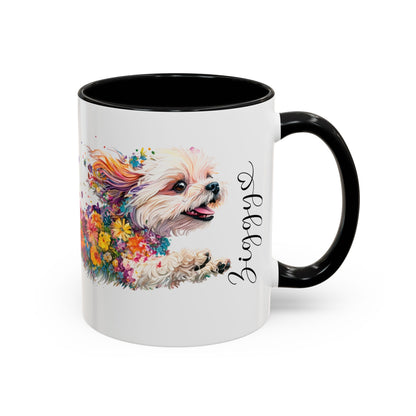 Shih Tzu Personalized Accent Mugs, 11oz