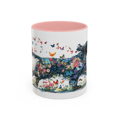 Gordon Setter Personalized Accent Mugs, 11oz