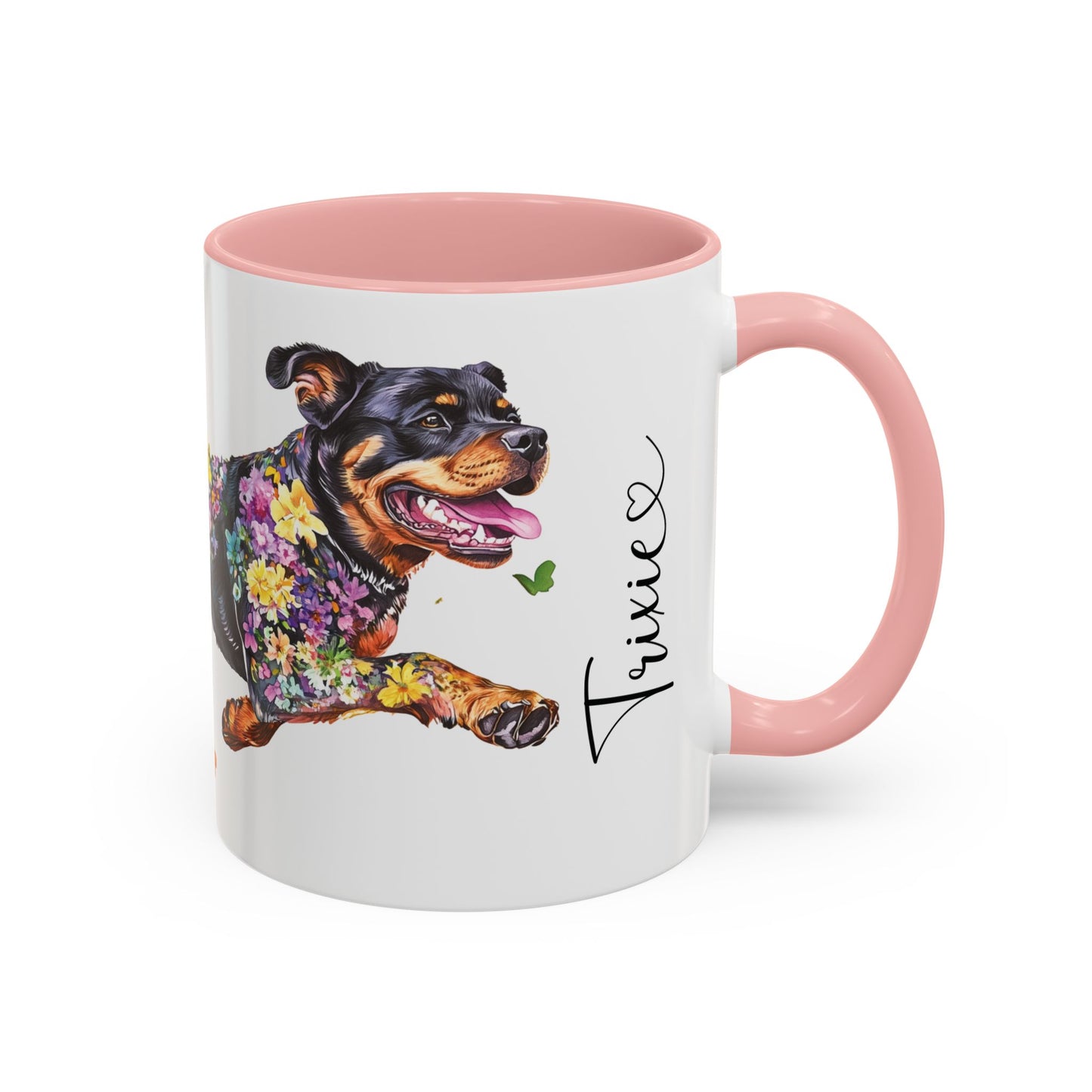 Rottweiler Personalized Accent Mugs, 11oz