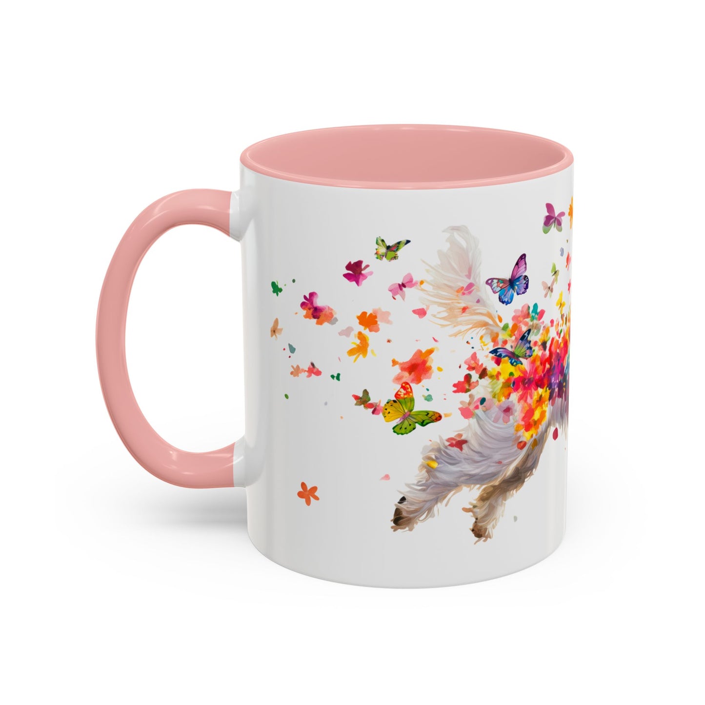 Maltese Personalized Colorful Accent Mugs, 11oz