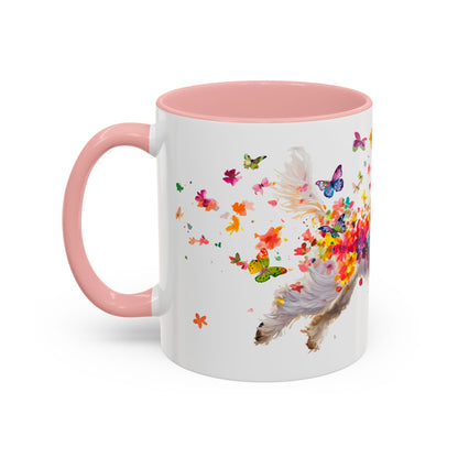 Maltese Personalized Colorful Accent Mugs, 11oz