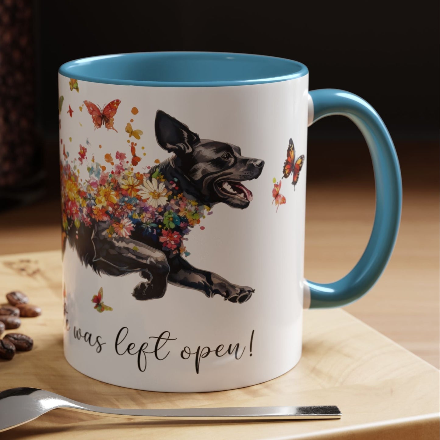 Labrador #3 “Live like the gate was left open" Accent Mugs, 11oz