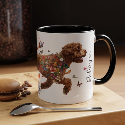 Lagotto Romagnolo #2 Personalized Accent Mugs, 11oz