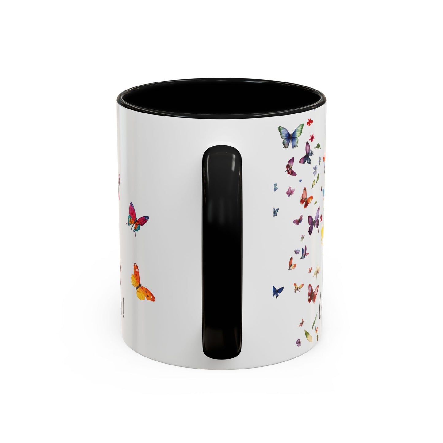 Border Collie #3 “Live like the gate was left open" Accent Mugs, 11oz