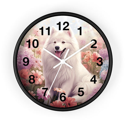 Samoyed Wall Clock 10"