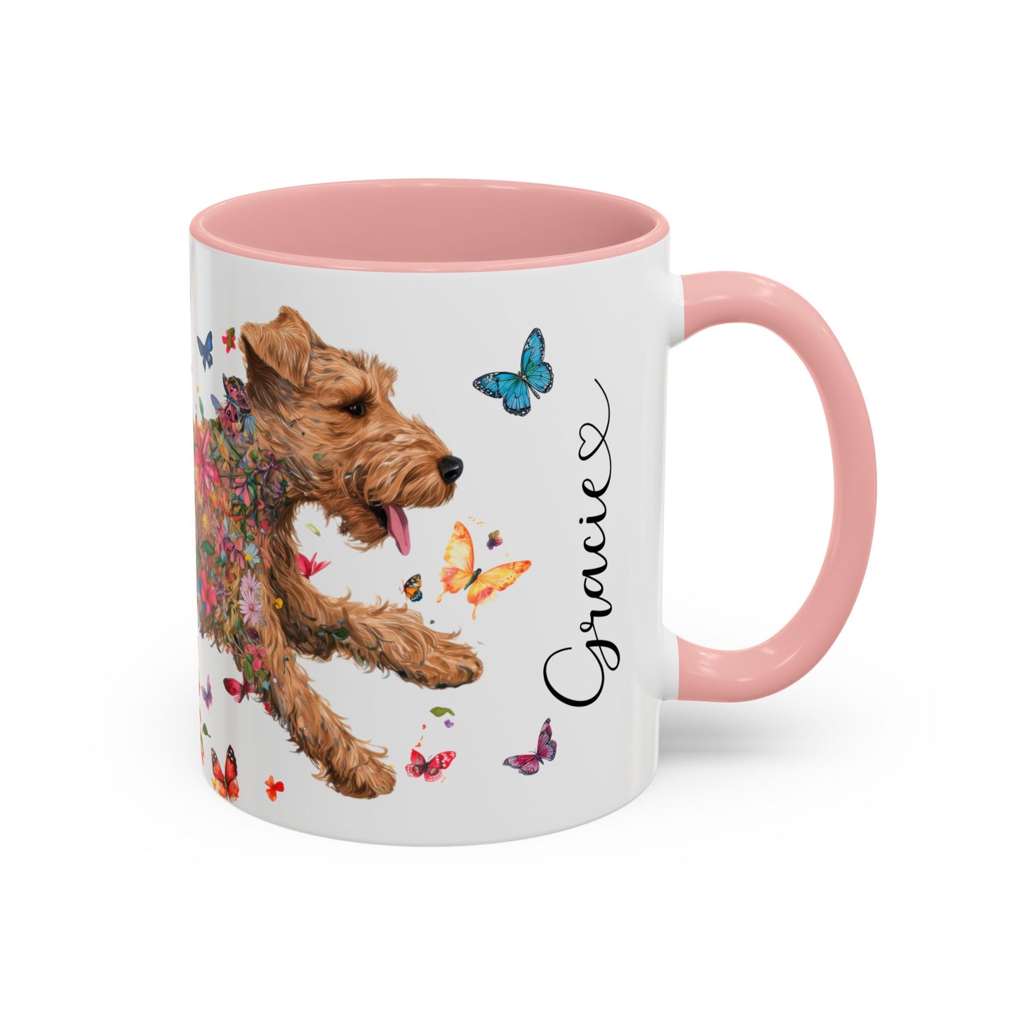 Lakeland Terrier #2 Personalized Accent Mugs, 11oz