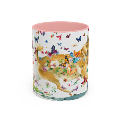 Wheaten Buhund Personalized Accent Mugs, 11oz