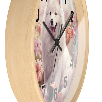 Samoyed Wall Clock 10"