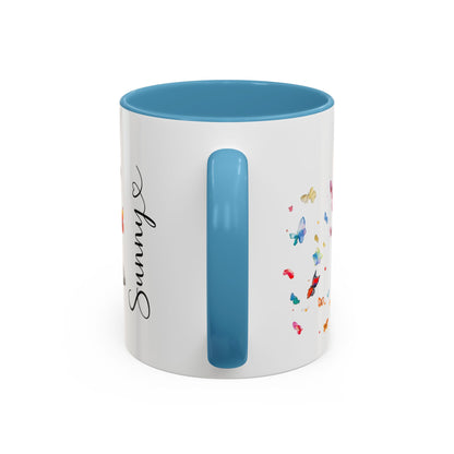 Poodle, Silver Personalized Accent Mugs, 11oz