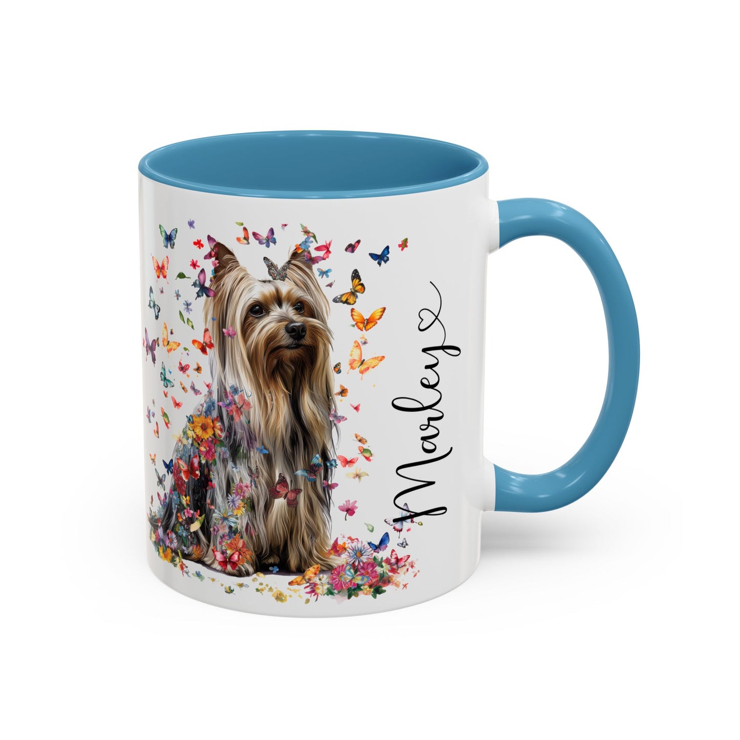 Silky Terrier #2 Personalized Accent Mugs, 11oz