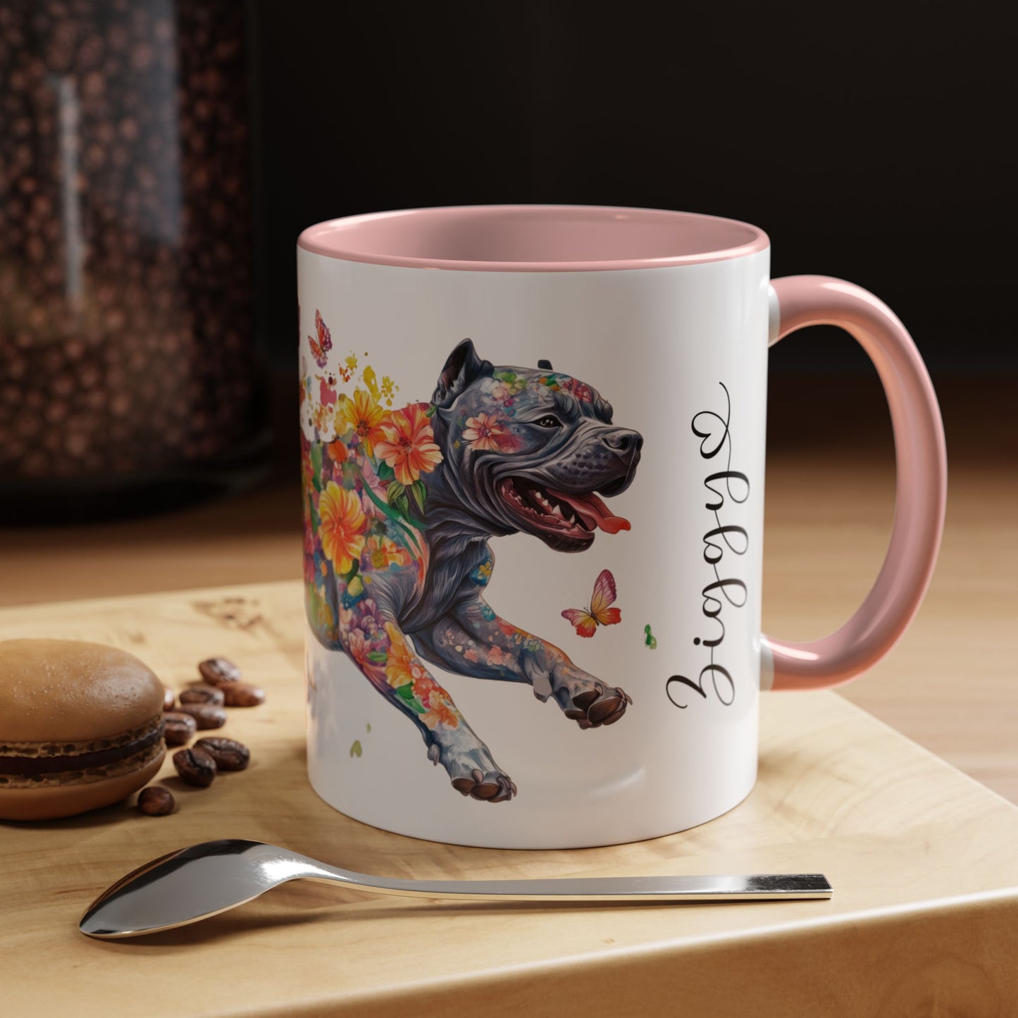 Cane Corso (crop ears) Personalized Accent Mugs, 11oz